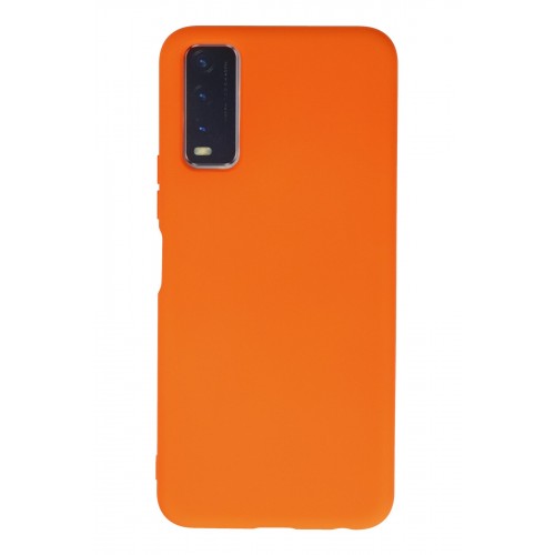 Newface Vivo Y20 Kılıf Nano içi Kadife Silikon - Turuncu Newface Vivo Y20 Kılıf Nano içi Kadife Silikon - Turuncu
