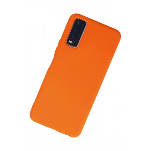Newface Vivo Y20 Kılıf Nano içi Kadife Silikon - Turuncu Newface Vivo Y20 Kılıf Nano içi Kadife Silikon - Turuncu