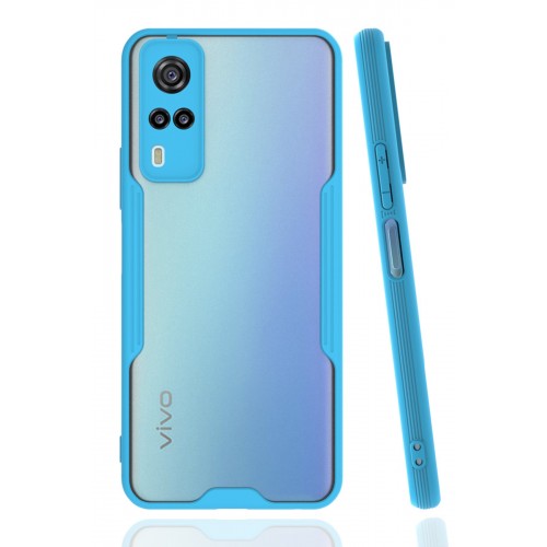 Newface Vivo Y51 Kılıf Platin Silikon - Mavi Newface Vivo Y51 Kılıf Platin Silikon - Mavi