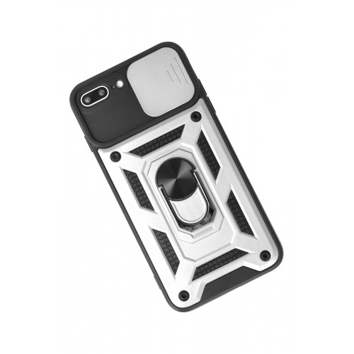 Newface iPhone 7 Plus Kılıf Pars Lens Yüzüklü Silikon - Gümüş Newface iPhone 7 Plus Kılıf Pars Lens Yüzüklü Silikon - Gümüş