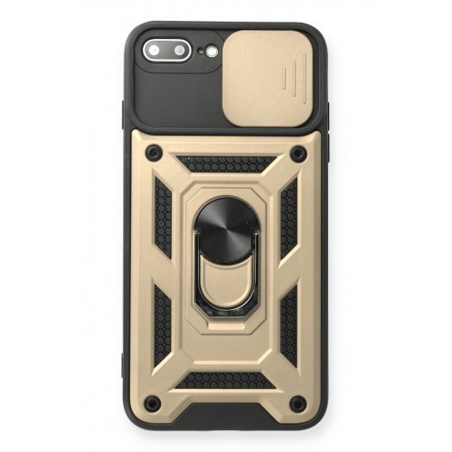 Newface iPhone 8 Plus Kılıf Pars Lens Yüzüklü Silikon - Gold Newface iPhone 8 Plus Kılıf Pars Lens Yüzüklü Silikon - Gold