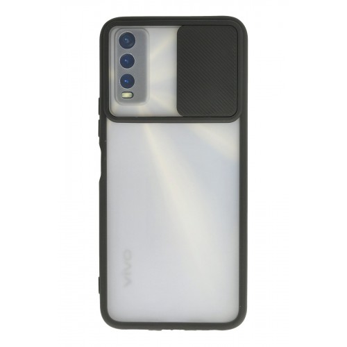 Newface Vivo Y11S Kılıf Palm Buzlu Kamera Sürgülü Silikon - Siyah Newface Vivo Y11S Kılıf Palm Buzlu Kamera Sürgülü Silikon - Siyah