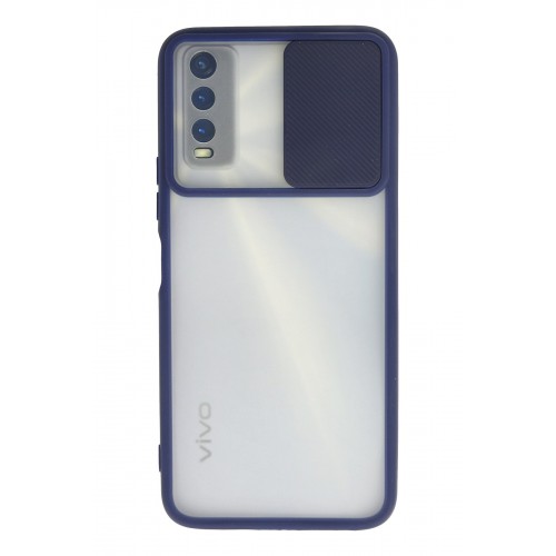 Newface Vivo Y11S Kılıf Palm Buzlu Kamera Sürgülü Silikon - Lacivert Newface Vivo Y11S Kılıf Palm Buzlu Kamera Sürgülü Silikon - Lacivert