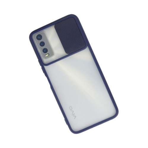 Newface Vivo Y11S Kılıf Palm Buzlu Kamera Sürgülü Silikon - Lacivert Newface Vivo Y11S Kılıf Palm Buzlu Kamera Sürgülü Silikon - Lacivert