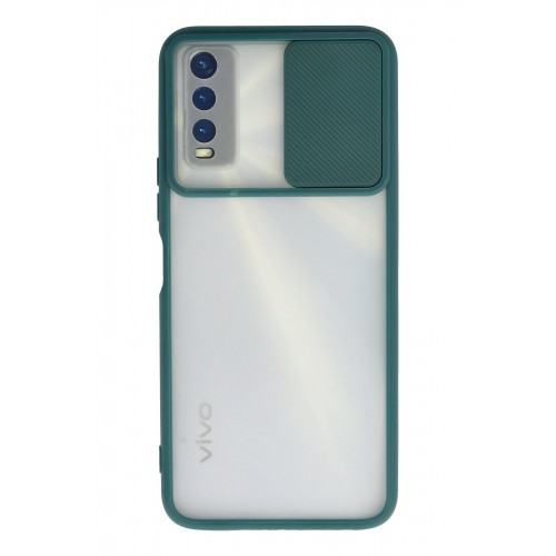 Newface Vivo Y20 Kılıf Palm Buzlu Kamera Sürgülü Silikon - Yeşil Newface Vivo Y20 Kılıf Palm Buzlu Kamera Sürgülü Silikon - Yeşil