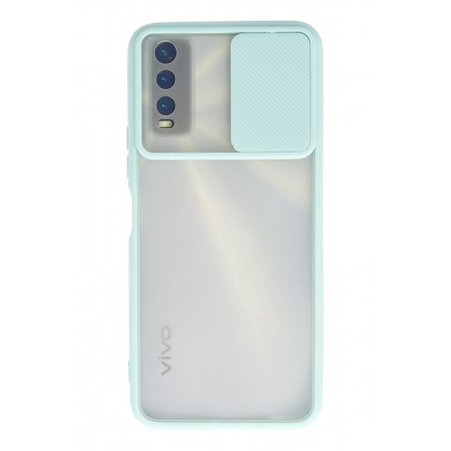 Newface Vivo Y20 Kılıf Palm Buzlu Kamera Sürgülü Silikon - Turkuaz Newface Vivo Y20 Kılıf Palm Buzlu Kamera Sürgülü Silikon - Turkuaz