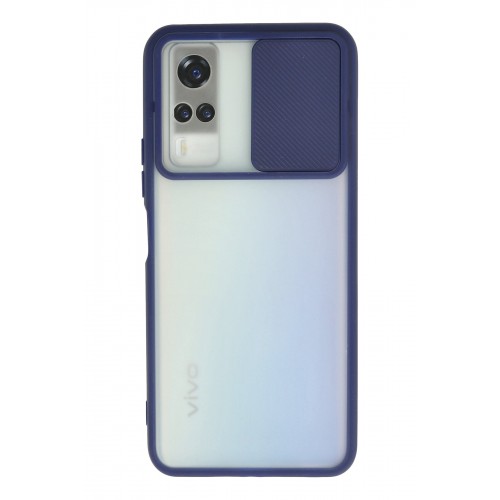 Newface Vivo Y31 2021 Kılıf Palm Buzlu Kamera Sürgülü Silikon - Lacivert Newface Vivo Y31 2021 Kılıf Palm Buzlu Kamera Sürgülü Silikon - Lacivert