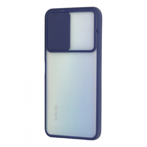 Newface Vivo Y31 2021 Kılıf Palm Buzlu Kamera Sürgülü Silikon - Lacivert Newface Vivo Y31 2021 Kılıf Palm Buzlu Kamera Sürgülü Silikon - Lacivert