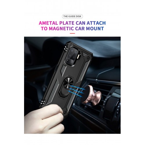 Newface Oppo Reno 5 Lite Kılıf Sofya Yüzüklü Silikon Kapak - Siyah Newface Oppo Reno 5 Lite Kılıf Sofya Yüzüklü Silikon Kapak - Siyah