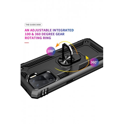 Newface Oppo Reno 5 Lite Kılıf Sofya Yüzüklü Silikon Kapak - Siyah Newface Oppo Reno 5 Lite Kılıf Sofya Yüzüklü Silikon Kapak - Siyah