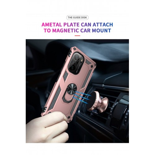 Newface Xiaomi Poco F3 Kılıf Sofya Yüzüklü Silikon Kapak - Rose Newface Xiaomi Poco F3 Kılıf Sofya Yüzüklü Silikon Kapak - Rose