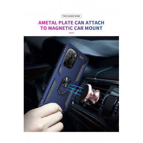Newface Xiaomi Redmi K40 Pro Kılıf Sofya Yüzüklü Silikon Kapak - Lacivert Newface Xiaomi Redmi K40 Pro Kılıf Sofya Yüzüklü Silikon Kapak - Lacivert