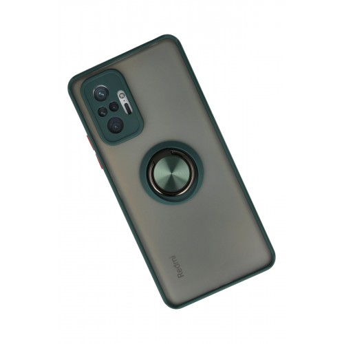 Newface Xiaomi Redmi Note 10 Pro Kılıf Montreal Yüzüklü Silikon Kapak - Yeşil Newface Xiaomi Redmi Note 10 Pro Kılıf Montreal Yüzüklü Silikon Kapak - Yeşil