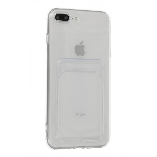 Newface iPhone 8 Plus Kılıf Kart Şeffaf Silikon - Şeffaf Newface iPhone 8 Plus Kılıf Kart Şeffaf Silikon - Şeffaf