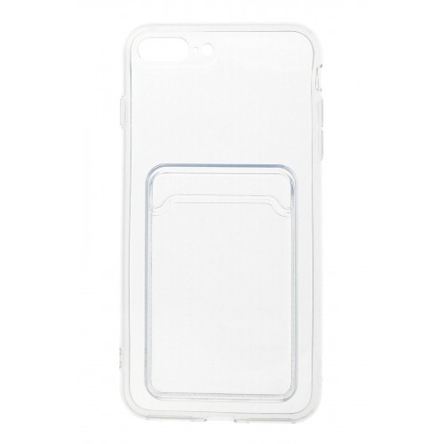 Newface iPhone 8 Plus Kılıf Kart Şeffaf Silikon - Şeffaf Newface iPhone 8 Plus Kılıf Kart Şeffaf Silikon - Şeffaf