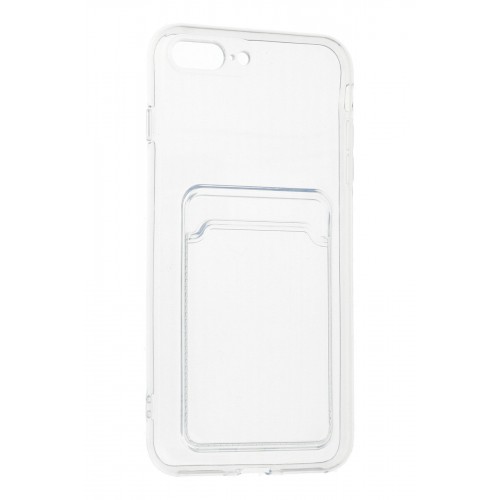 Newface iPhone 8 Plus Kılıf Kart Şeffaf Silikon - Şeffaf Newface iPhone 8 Plus Kılıf Kart Şeffaf Silikon - Şeffaf