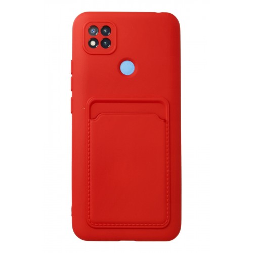 Newface Xiaomi Redmi 9C Kılıf Kelvin Kartvizitli Silikon - Kırmızı Newface Xiaomi Redmi 9C Kılıf Kelvin Kartvizitli Silikon - Kırmızı