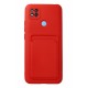 Newface Xiaomi Redmi 9C Kılıf Kelvin Kartvizitli Silikon - Kırmızı Newface Xiaomi Redmi 9C Kılıf Kelvin Kartvizitli Silikon - Kırmızı