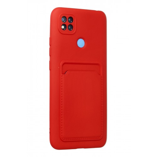 Newface Xiaomi Redmi 9C Kılıf Kelvin Kartvizitli Silikon - Kırmızı Newface Xiaomi Redmi 9C Kılıf Kelvin Kartvizitli Silikon - Kırmızı