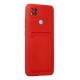 Newface Xiaomi Redmi 9C Kılıf Kelvin Kartvizitli Silikon - Kırmızı Newface Xiaomi Redmi 9C Kılıf Kelvin Kartvizitli Silikon - Kırmızı
