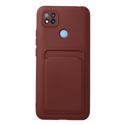 Newface Xiaomi Redmi 9C Kılıf Kelvin Kartvizitli Silikon - Bordo Newface Xiaomi Redmi 9C Kılıf Kelvin Kartvizitli Silikon - Bordo