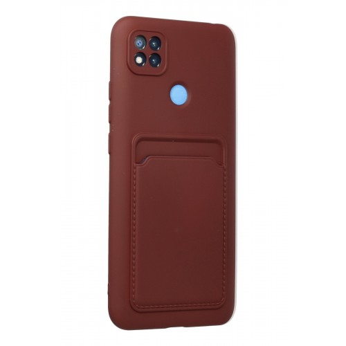 Newface Xiaomi Redmi 9C Kılıf Kelvin Kartvizitli Silikon - Bordo Newface Xiaomi Redmi 9C Kılıf Kelvin Kartvizitli Silikon - Bordo