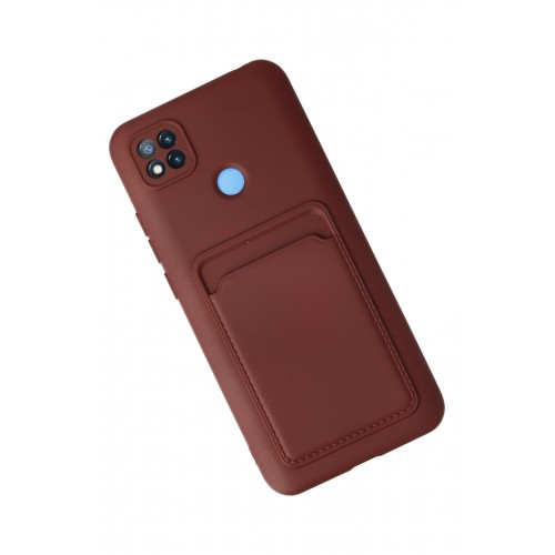 Newface Xiaomi Redmi 9C Kılıf Kelvin Kartvizitli Silikon - Bordo Newface Xiaomi Redmi 9C Kılıf Kelvin Kartvizitli Silikon - Bordo