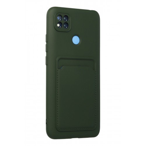 Newface Xiaomi Redmi 9C Kılıf Kelvin Kartvizitli Silikon - Koyu Yeşil Newface Xiaomi Redmi 9C Kılıf Kelvin Kartvizitli Silikon - Koyu Yeşil