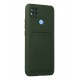 Newface Xiaomi Redmi 9C Kılıf Kelvin Kartvizitli Silikon - Koyu Yeşil Newface Xiaomi Redmi 9C Kılıf Kelvin Kartvizitli Silikon - Koyu Yeşil
