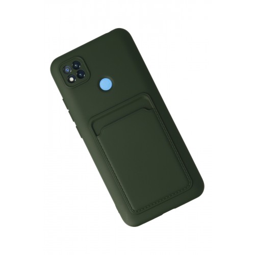 Newface Xiaomi Redmi 9C Kılıf Kelvin Kartvizitli Silikon - Koyu Yeşil Newface Xiaomi Redmi 9C Kılıf Kelvin Kartvizitli Silikon - Koyu Yeşil