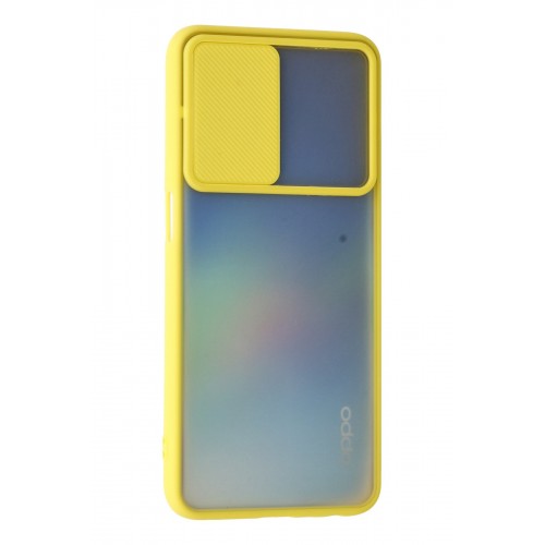 Newface Oppo A54 4G Kılıf Palm Buzlu Kamera Sürgülü Silikon - Sarı Newface Oppo A54 4G Kılıf Palm Buzlu Kamera Sürgülü Silikon - Sarı