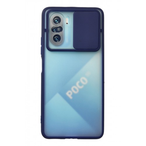 Newface Xiaomi Redmi K40 Kılıf Palm Buzlu Kamera Sürgülü Silikon - Lacivert Newface Xiaomi Redmi K40 Kılıf Palm Buzlu Kamera Sürgülü Silikon - Lacivert