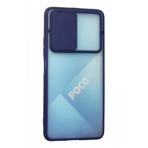 Newface Xiaomi Redmi K40 Kılıf Palm Buzlu Kamera Sürgülü Silikon - Lacivert Newface Xiaomi Redmi K40 Kılıf Palm Buzlu Kamera Sürgülü Silikon - Lacivert