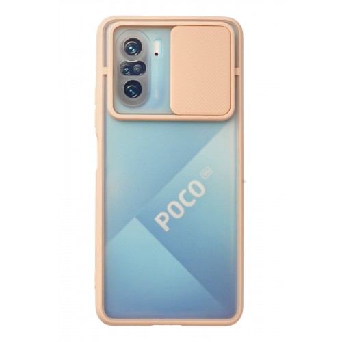Newface Xiaomi Redmi K40 Kılıf Palm Buzlu Kamera Sürgülü Silikon - Pembe Newface Xiaomi Redmi K40 Kılıf Palm Buzlu Kamera Sürgülü Silikon - Pembe