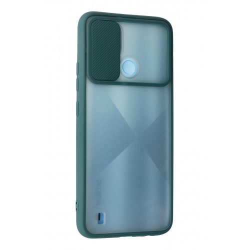Newface Realme C21 Kılıf Palm Buzlu Kamera Sürgülü Silikon - Yeşil Newface Realme C21 Kılıf Palm Buzlu Kamera Sürgülü Silikon - Yeşil