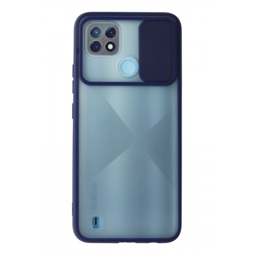 Newface Realme C21 Kılıf Palm Buzlu Kamera Sürgülü Silikon - Lacivert Newface Realme C21 Kılıf Palm Buzlu Kamera Sürgülü Silikon - Lacivert
