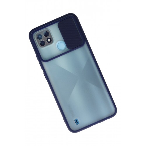 Newface Realme C21 Kılıf Palm Buzlu Kamera Sürgülü Silikon - Lacivert Newface Realme C21 Kılıf Palm Buzlu Kamera Sürgülü Silikon - Lacivert