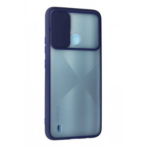 Newface Realme C21 Kılıf Palm Buzlu Kamera Sürgülü Silikon - Lacivert Newface Realme C21 Kılıf Palm Buzlu Kamera Sürgülü Silikon - Lacivert