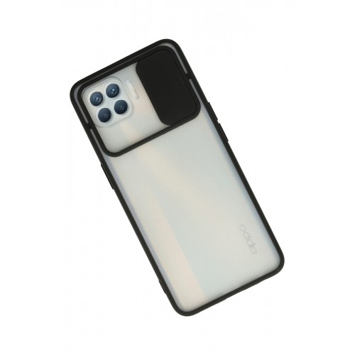Newface Oppo Reno 4 Lite Kılıf Palm Buzlu Kamera Sürgülü Silikon - Siyah Newface Oppo Reno 4 Lite Kılıf Palm Buzlu Kamera Sürgülü Silikon - Siyah