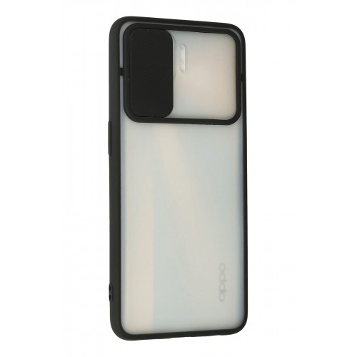 Newface Oppo Reno 4 Lite Kılıf Palm Buzlu Kamera Sürgülü Silikon - Siyah Newface Oppo Reno 4 Lite Kılıf Palm Buzlu Kamera Sürgülü Silikon - Siyah
