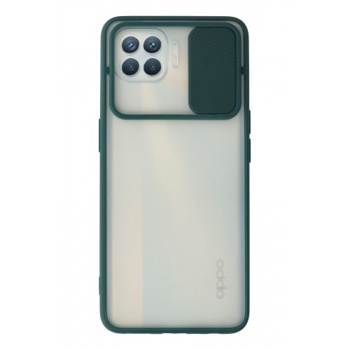 Newface Oppo Reno 4 Lite Kılıf Palm Buzlu Kamera Sürgülü Silikon - Yeşil Newface Oppo Reno 4 Lite Kılıf Palm Buzlu Kamera Sürgülü Silikon - Yeşil