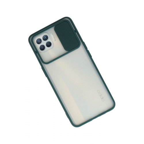 Newface Oppo Reno 4 Lite Kılıf Palm Buzlu Kamera Sürgülü Silikon - Yeşil Newface Oppo Reno 4 Lite Kılıf Palm Buzlu Kamera Sürgülü Silikon - Yeşil