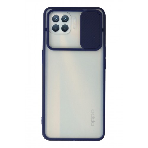 Newface Oppo Reno 4 Lite Kılıf Palm Buzlu Kamera Sürgülü Silikon - Lacivert Newface Oppo Reno 4 Lite Kılıf Palm Buzlu Kamera Sürgülü Silikon - Lacivert
