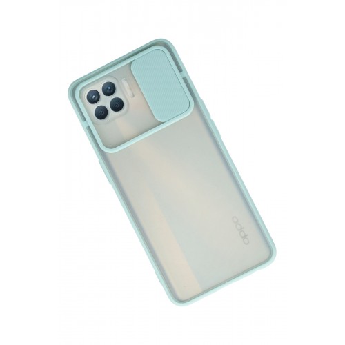 Newface Oppo Reno 4 Lite Kılıf Palm Buzlu Kamera Sürgülü Silikon - Turkuaz Newface Oppo Reno 4 Lite Kılıf Palm Buzlu Kamera Sürgülü Silikon - Turkuaz
