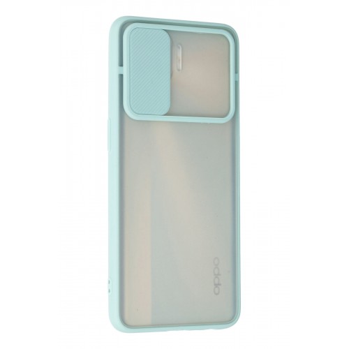 Newface Oppo Reno 4 Lite Kılıf Palm Buzlu Kamera Sürgülü Silikon - Turkuaz Newface Oppo Reno 4 Lite Kılıf Palm Buzlu Kamera Sürgülü Silikon - Turkuaz