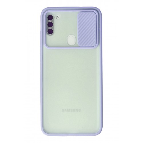 Newface Samsung Galaxy A11 Kılıf Palm Buzlu Kamera Sürgülü Silikon - Lila Newface Samsung Galaxy A11 Kılıf Palm Buzlu Kamera Sürgülü Silikon - Lila