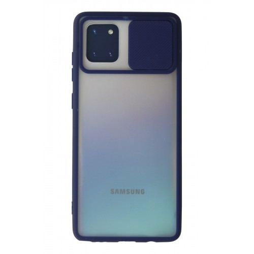Newface Samsung Galaxy A81 / Note 10 Lite Kılıf Palm Buzlu Kamera Sürgülü Silikon - Lacivert Newface Samsung Galaxy A81 / Note 10 Lite Kılıf Palm Buzlu Kamera Sürgülü Silikon - Lacivert