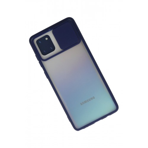 Newface Samsung Galaxy A81 / Note 10 Lite Kılıf Palm Buzlu Kamera Sürgülü Silikon - Lacivert Newface Samsung Galaxy A81 / Note 10 Lite Kılıf Palm Buzlu Kamera Sürgülü Silikon - Lacivert