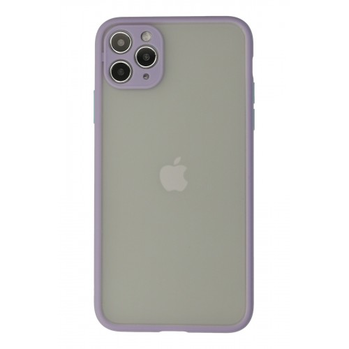 Newface iPhone 12 Pro Max Kılıf Montreal Silikon Kapak - Mor