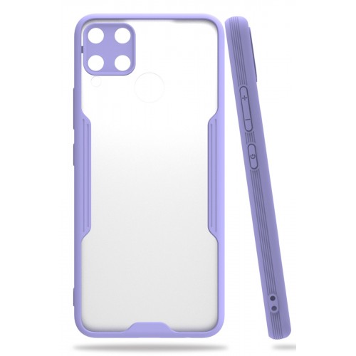 Newface Realme C15 Kılıf Platin Silikon - Lila Newface Realme C15 Kılıf Platin Silikon - Lila